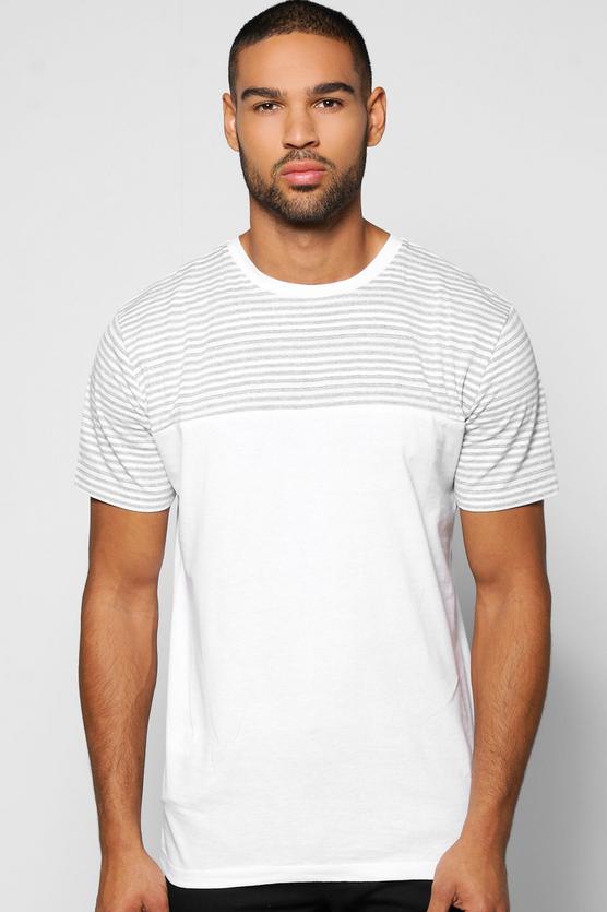 Stripe Panel T-Shirt